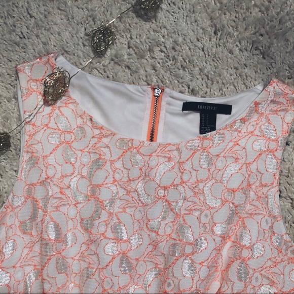 peach floral dress - Picture 2 of 4